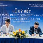 LỄ KÝ KẾT HỢP ĐỒNG QUẢN LÝ VẬN HÀNH Tòa nhà chung cư CT4 – Khu nhà ở BTL Thủ đô Hà Nội